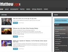 Tablet Screenshot of matthewlien.com
